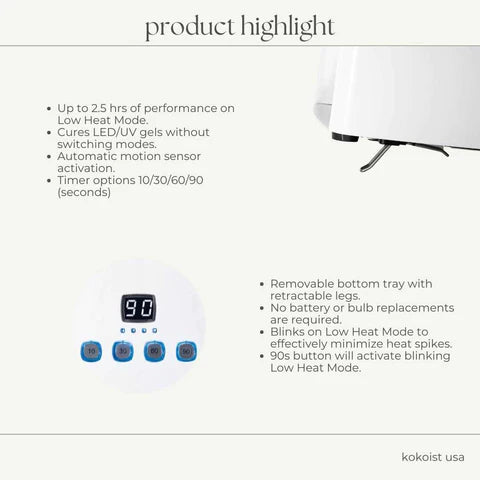 K- LE BLANC Hybrid LED/UV Cordless Light