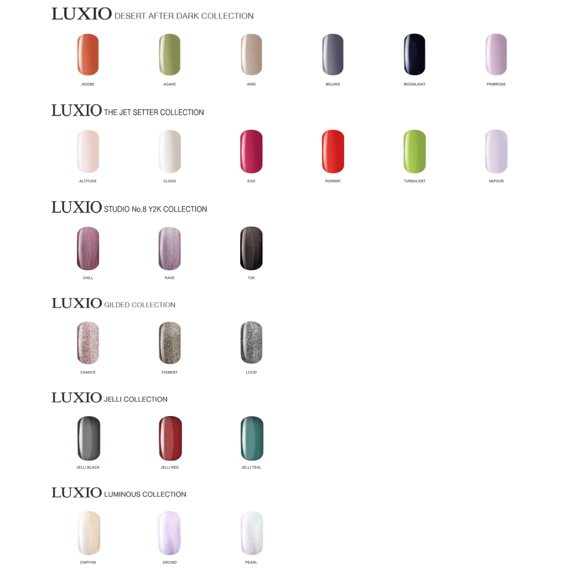 2024 Luxio Full Colour Collection with Swatch Book