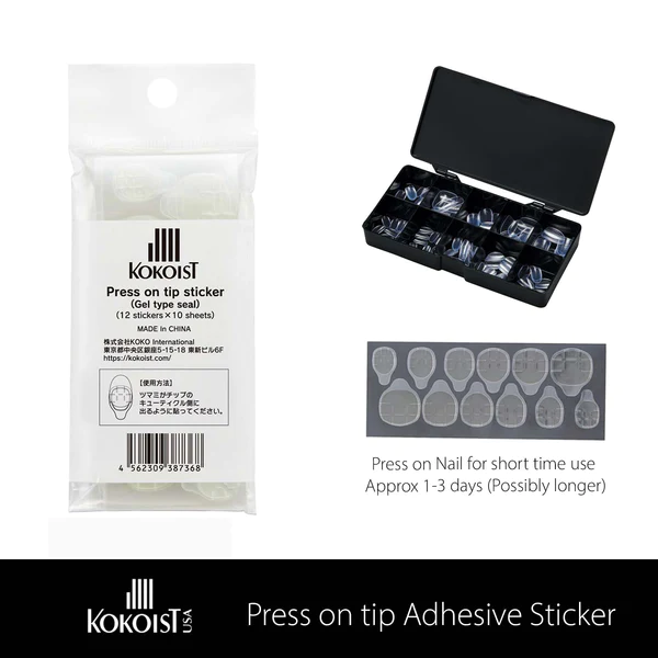K-  Press on tip Sticker (Adhesive tabs)
