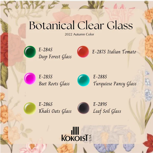 K- Botanical Clear Glass Series E284S-E289S