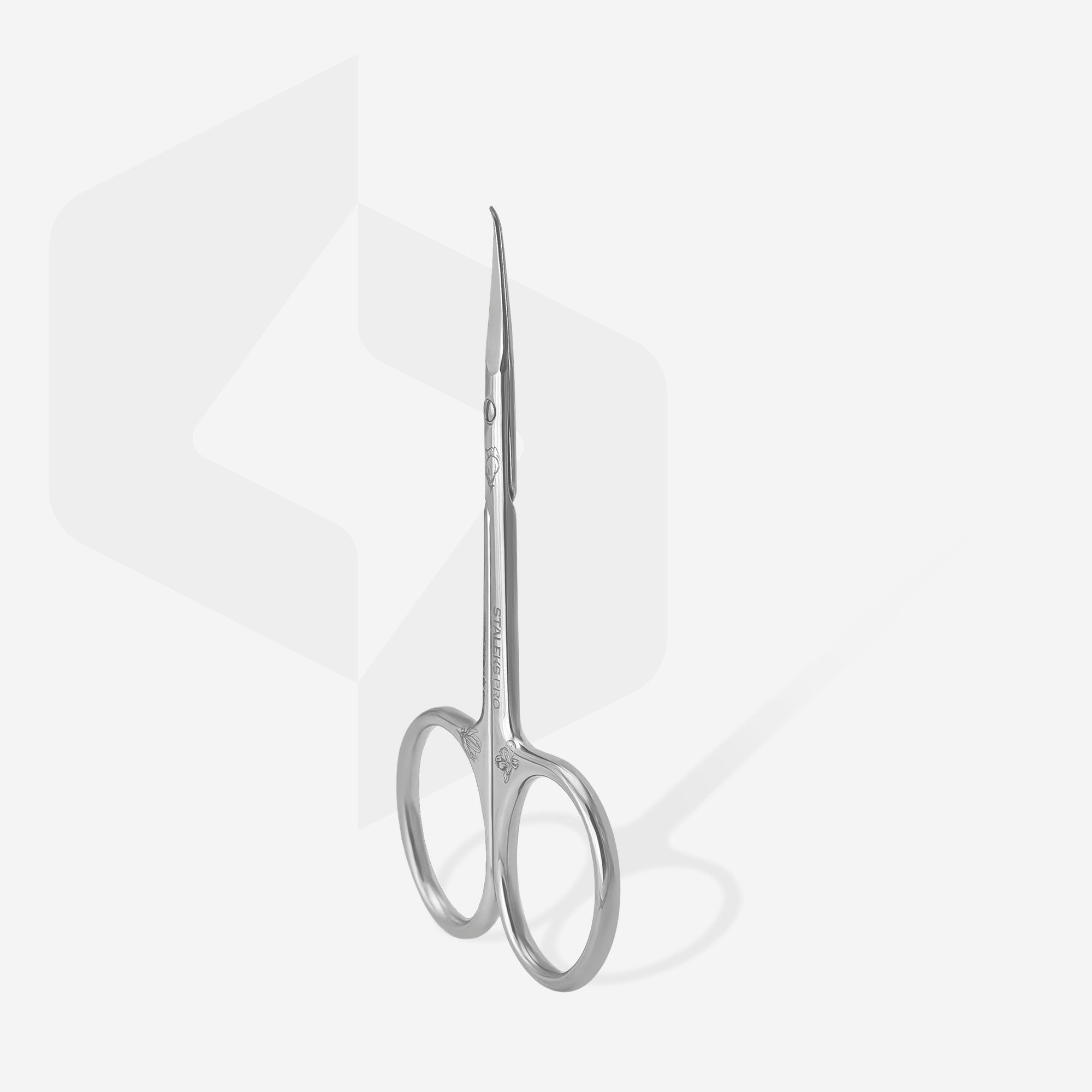 STALEKS PRO Cuticle Scissors, EXCLUSIVE 23/2m (BLADE 21 MM) "Magnolia"