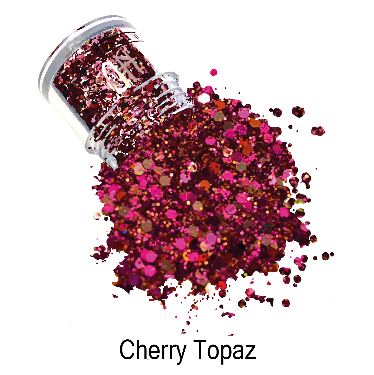 HD Glitter - Multi Mix Cherry Topaz