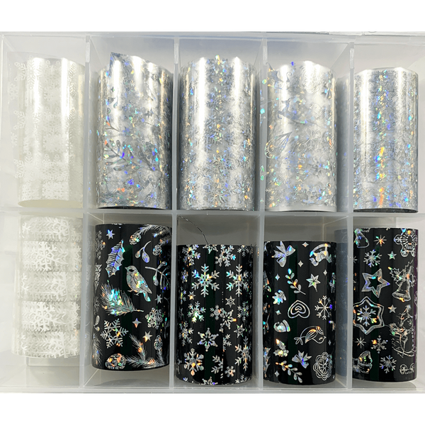 Iridescent Snowflakes Glitter Shapes - Gel Essentialz