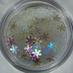 Iridescent Snowflakes Glitter Shapes - Gel Essentialz
