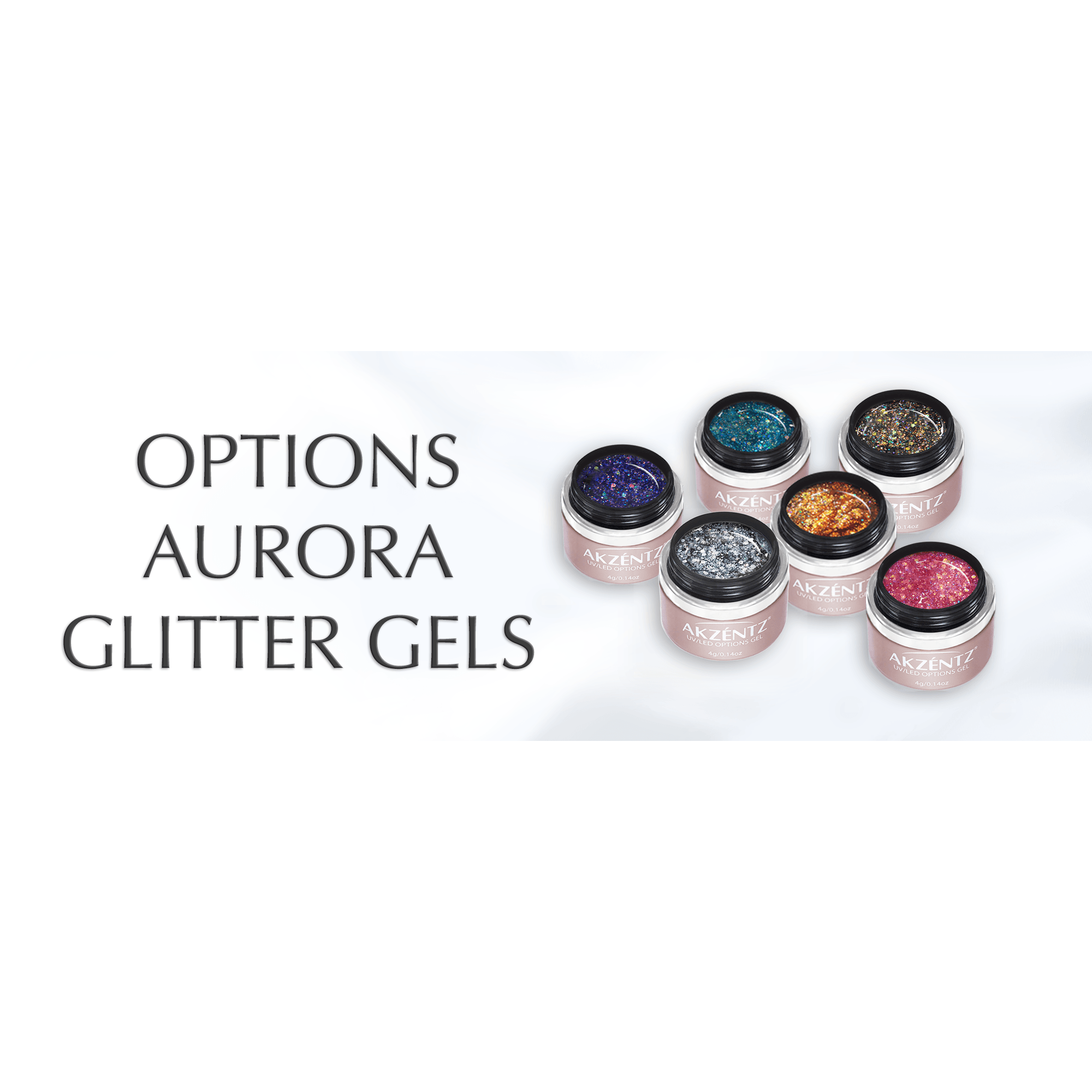 Options Aurora Glitters - Gel Essentialz