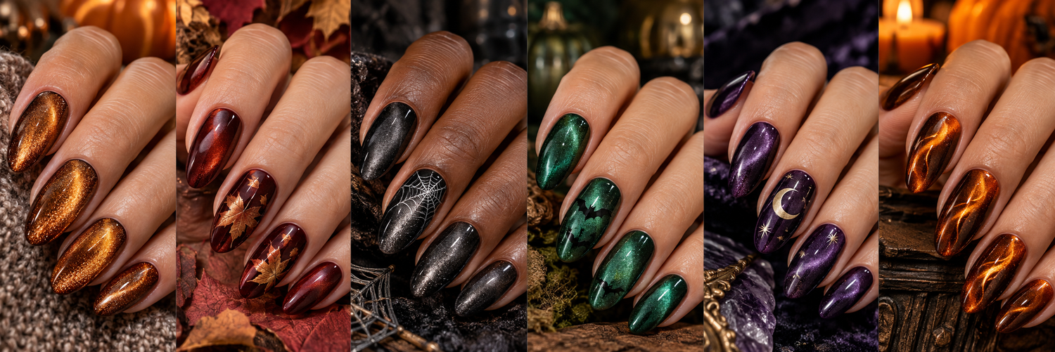 Autumn & Halloween Cat Eye Gel Polish