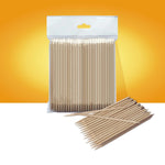 Orange Wooden Stick - 150 mm-Accessories-STALEKS PRO-100 pcs-Gel Essentialz
