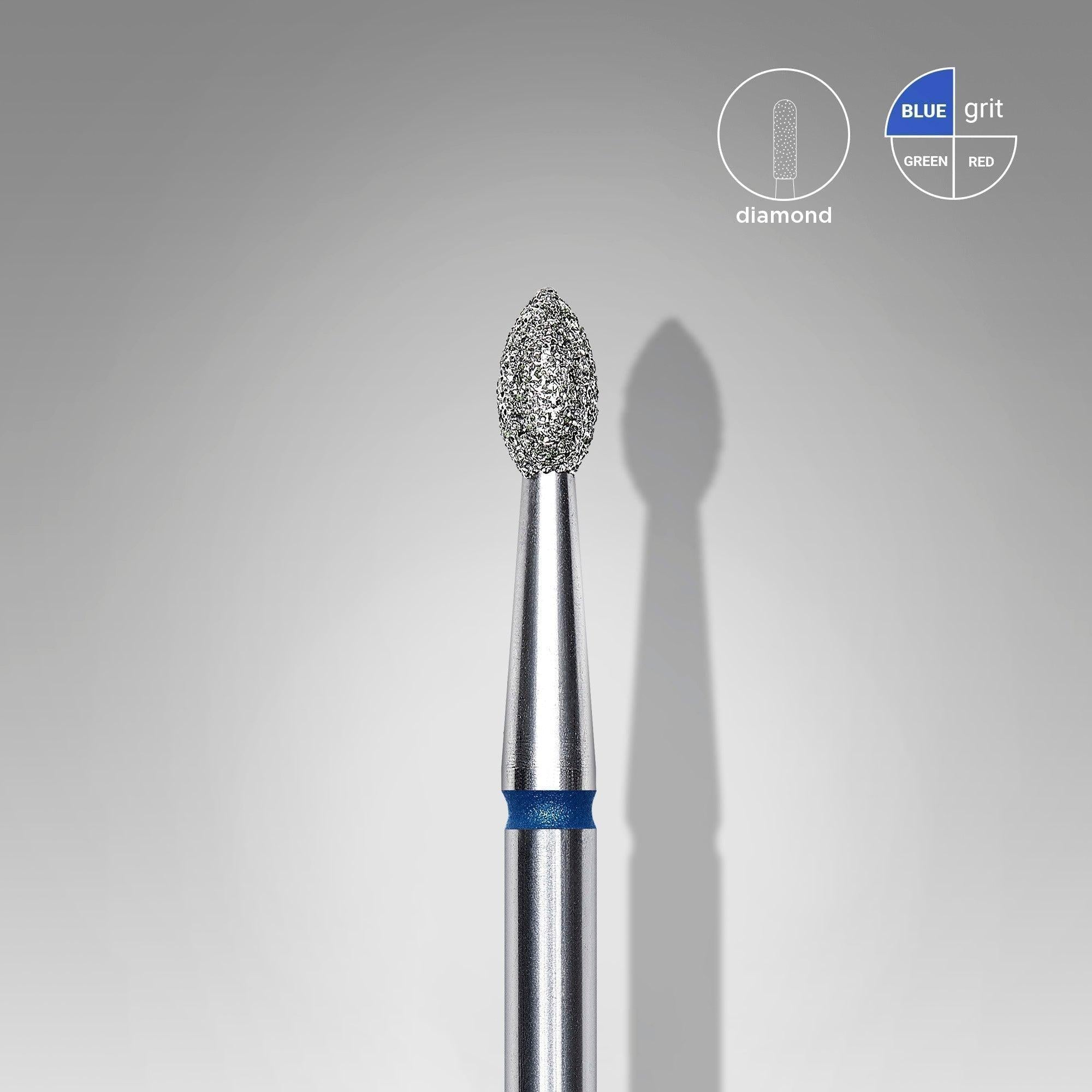 Staleks Diamond Bit - Pointed Bud Blue (M) 2.5 / 4.5mm (413)-Drill bit-STALEKS PRO-Gel Essentialz