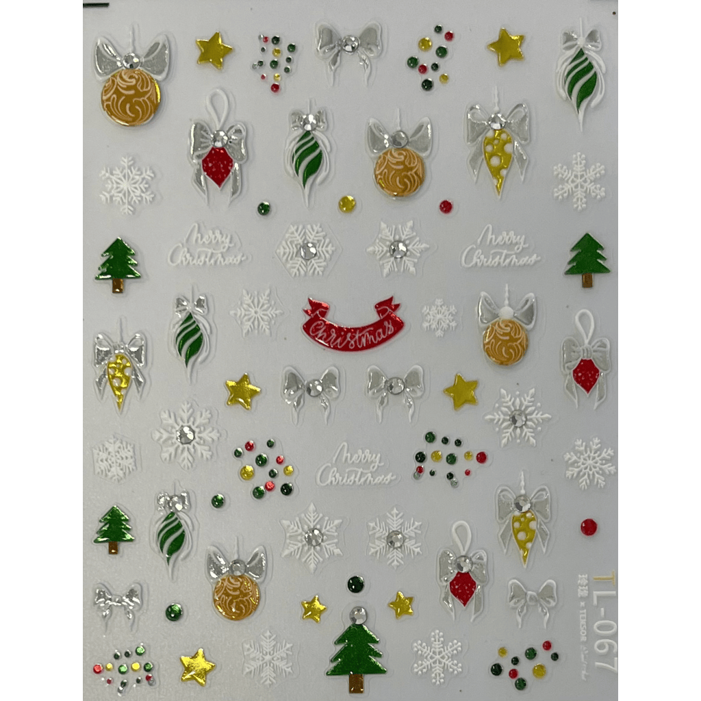 Pasties Decals - Christmas Crystal Ornaments-Nail Art-Profiles-Gel Essentialz