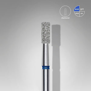Staleks Diamond Bit - Cylinder Blue (M) 2.5 / 6mm (358)-Drill bit-STALEKS PRO-Gel Essentialz