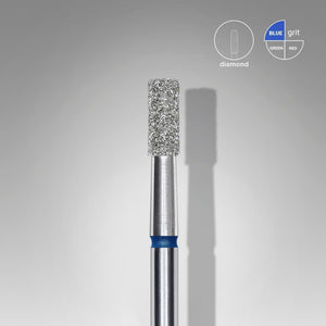 Staleks Diamond Bit - Cylinder Blue (M) 2.5 / 6mm (358)-Drill bit-STALEKS PRO-Gel Essentialz