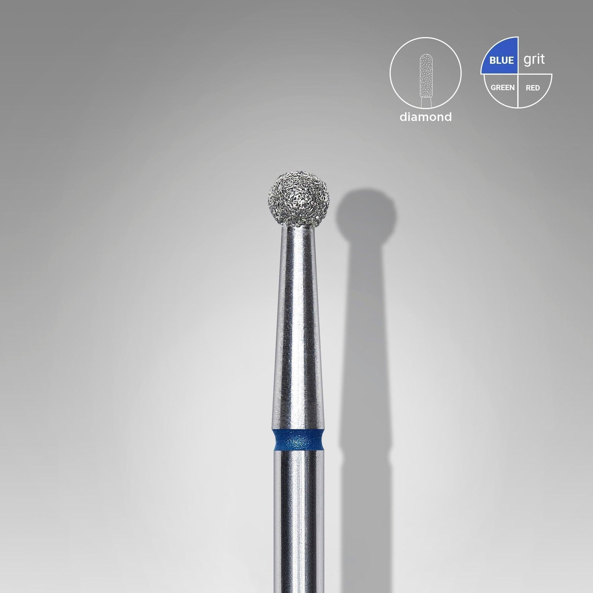 Staleks Diamond Bit - Ball Blue (M) 2.7mm (338)-Drill bit-STALEKS PRO-Gel Essentialz