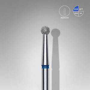 Staleks Diamond Bit - Ball Blue (M) 2.7mm (338)-Drill bit-STALEKS PRO-Gel Essentialz