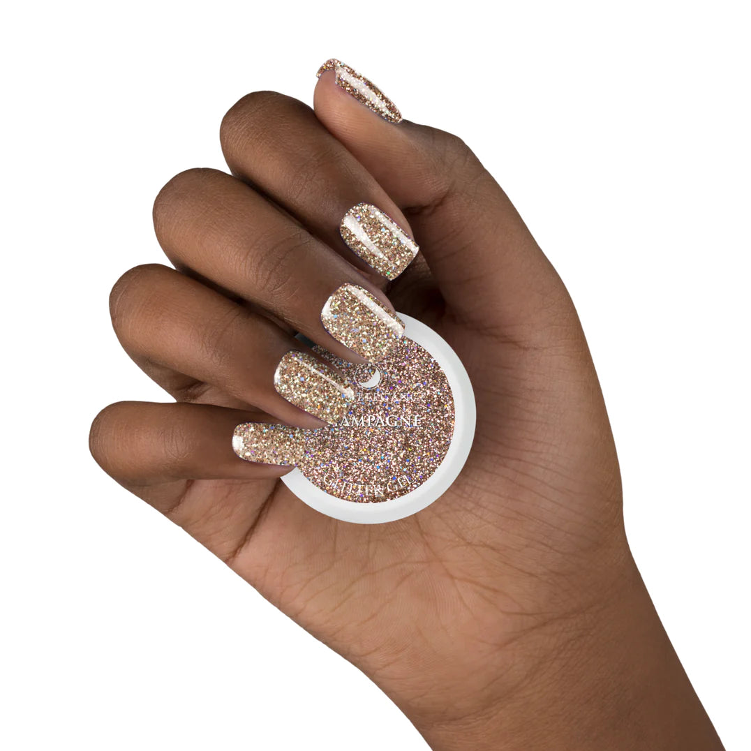 Champagne, Glitter Gel, 10 ml