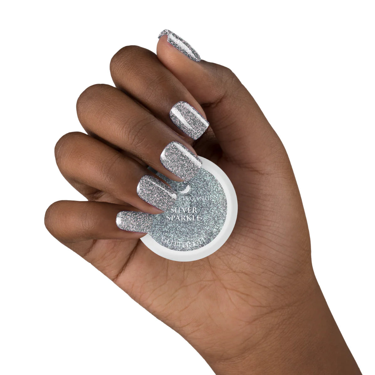 Silver Sparkle Glitter Gel, 10 mL