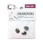 10x7.5mm Swarovski Skull Flat Back - Metallic Light Gold