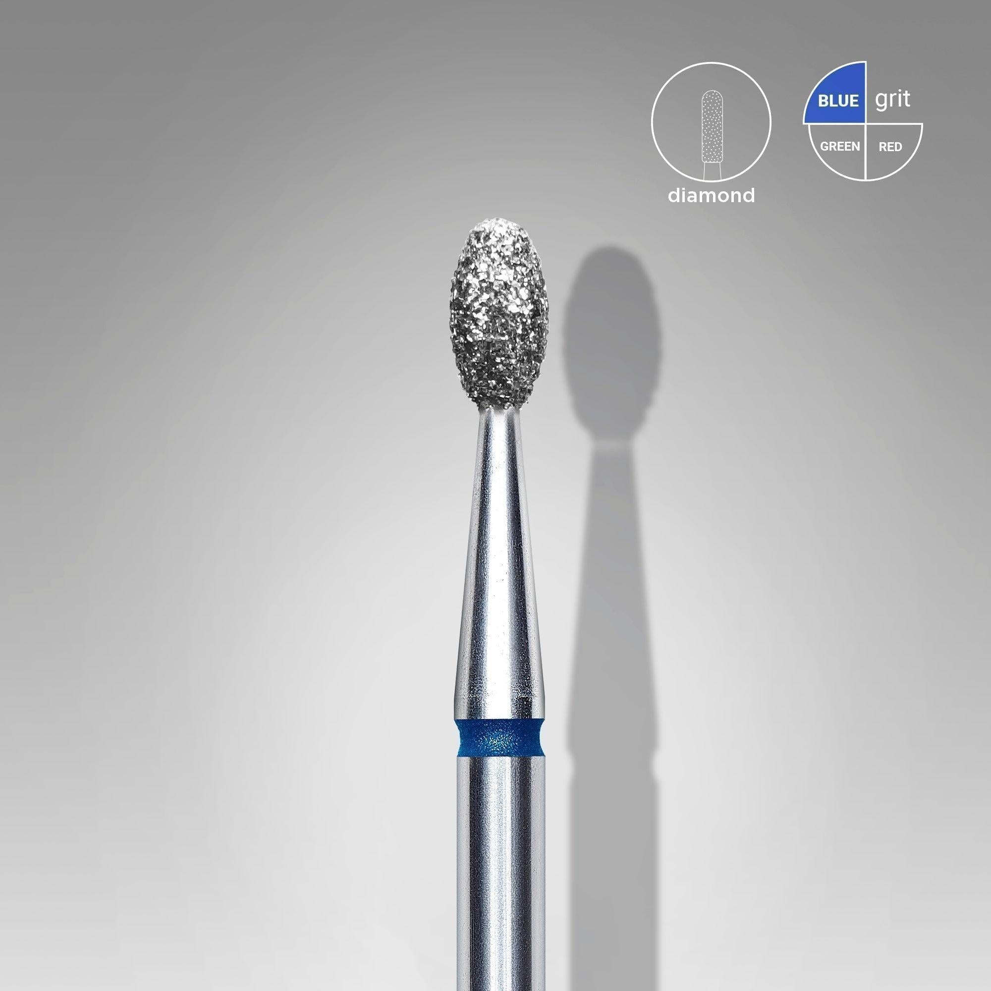 Staleks Diamond Bit - Olive Blue (M) 2.5 / 5mm (435)-Drill bit-STALEKS PRO-Gel Essentialz