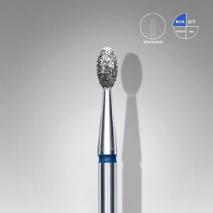 Staleks Diamond Bit - Olive Blue (M) 2.5 / 5mm (435)-Drill bit-STALEKS PRO-Gel Essentialz