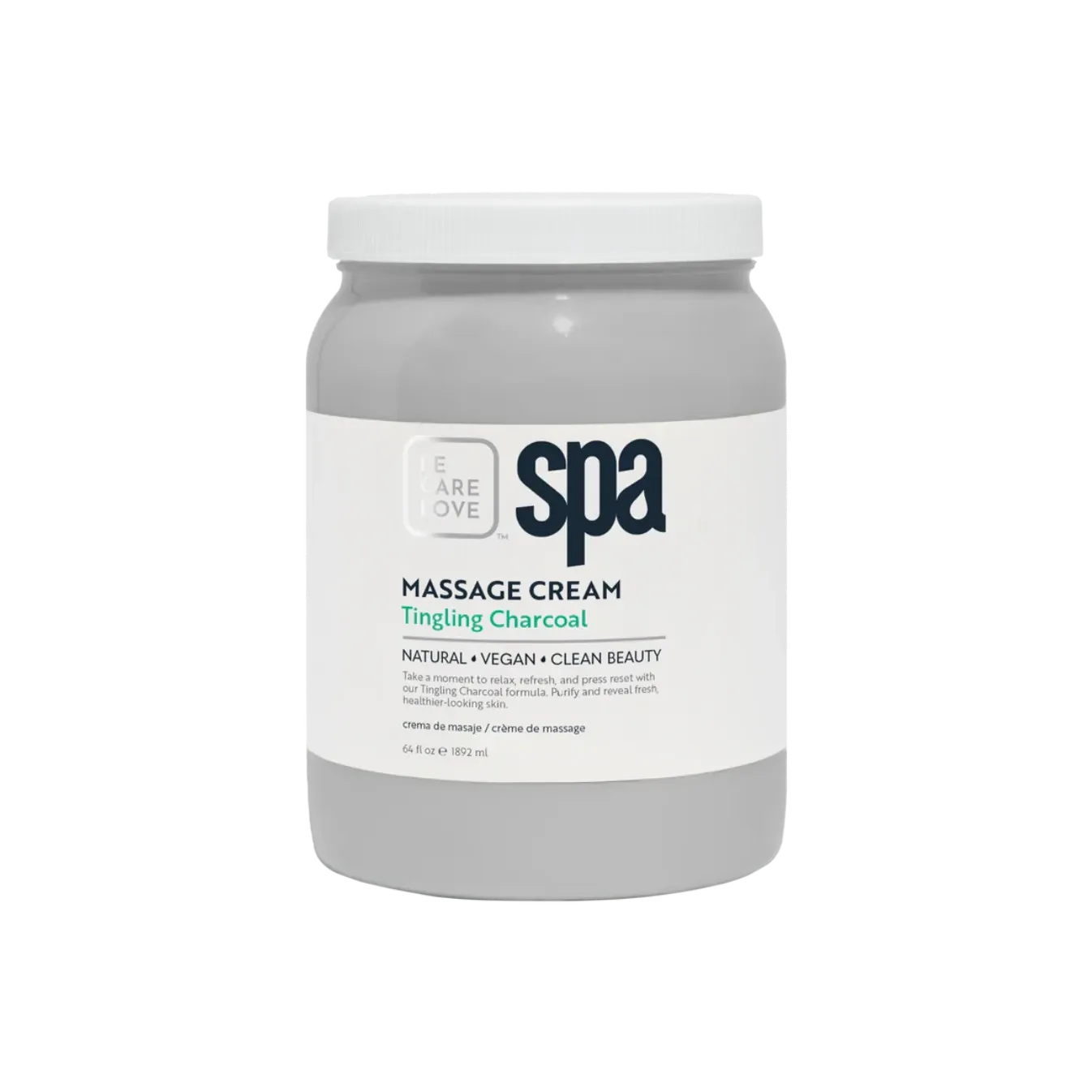 BCL Spa - Tingling Charcoal - Massage Cream (64 oz Bulk)
