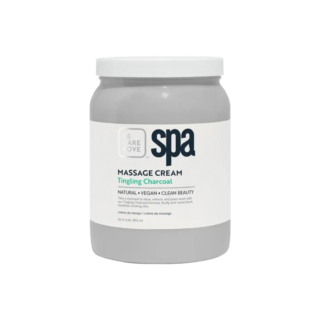 BCL Spa - Tingling Charcoal - Massage Cream (64 oz Bulk)