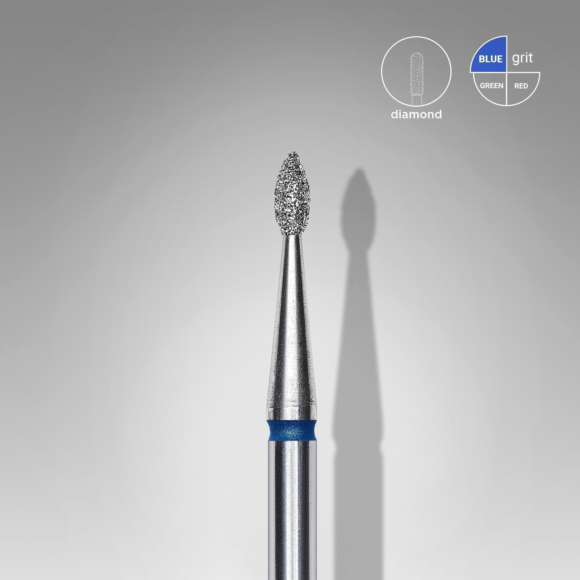 Staleks Diamond Bit - Drop Blue (M) 1.6 / 4mm (403)-Drill bit-STALEKS PRO-Gel Essentialz