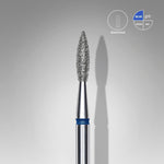 Staleks Diamond Bit - Pointed Flame Blue (M) 2.1 / 8mm (352)-Drill bit-STALEKS PRO-Gel Essentialz