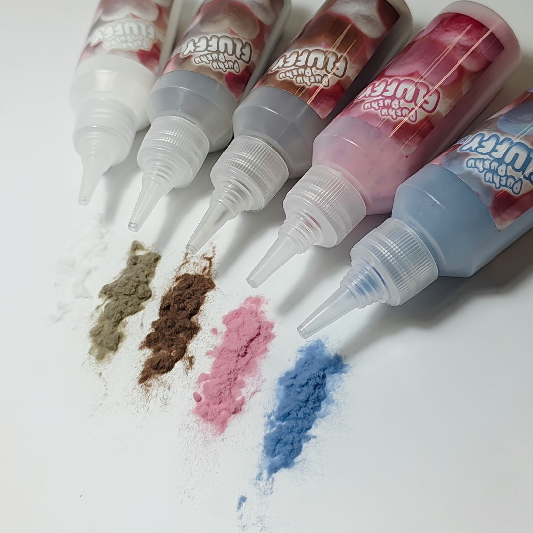 K - Pushu Pushu FLUFFY - Black Glitter 06