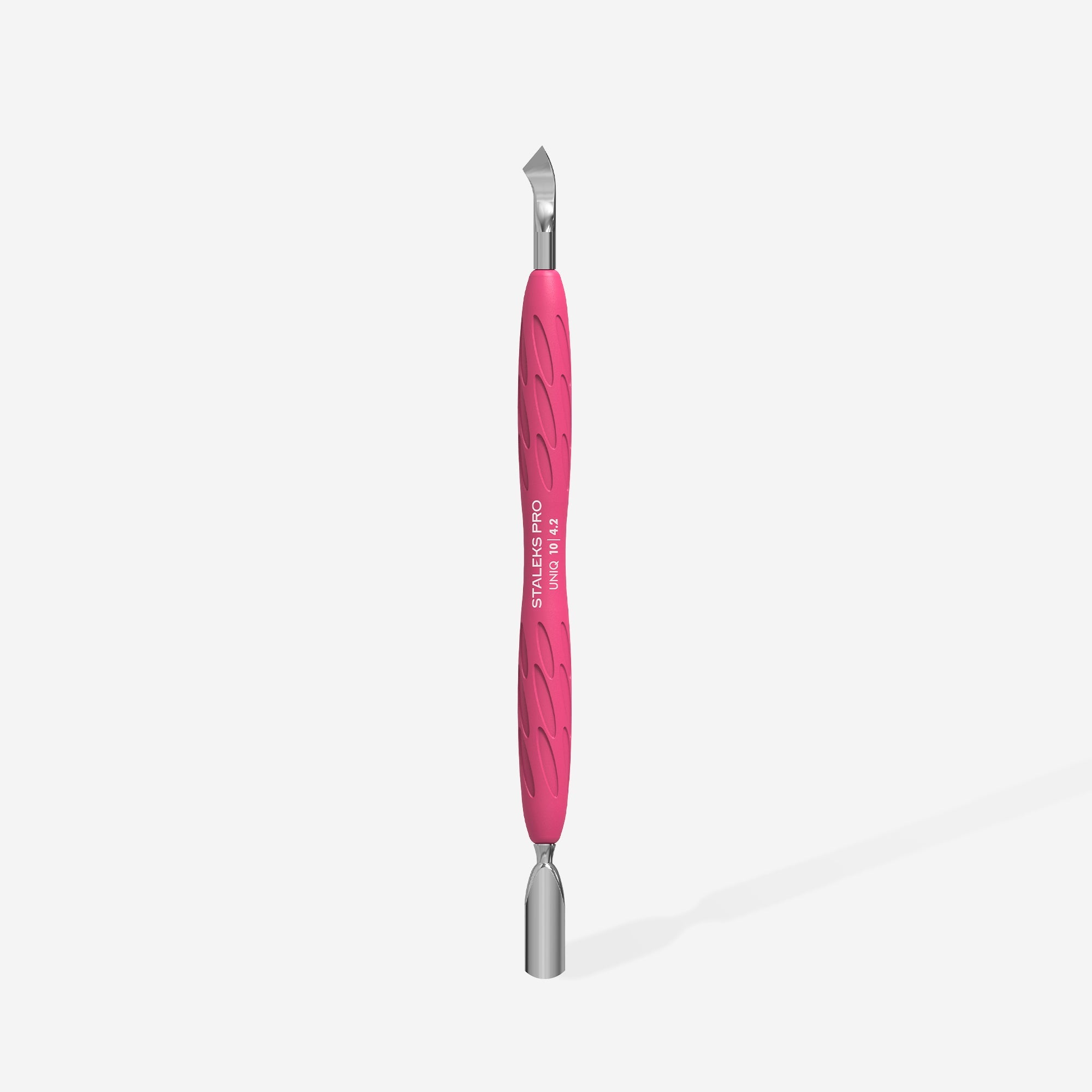Staleks cuticle pusher, Gummy - UNIQ 10 TYPE 4.2 (Narrow Rounded Pusher + Bent Blade)