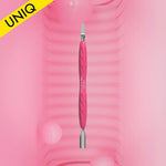 Staleks cuticle pusher, Gummy - UNIQ 10 TYPE 5 (rounded narrow pusher and straight blade)-Cuticle Pushers-STALEKS PRO-Gel Essentialz