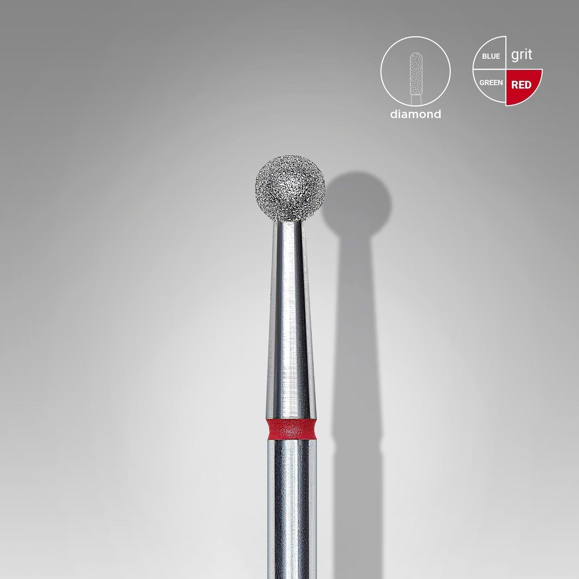 Staleks Diamond Bit - Ball Red (F) 3.5mm (339)-Drill bit-STALEKS PRO-Gel Essentialz