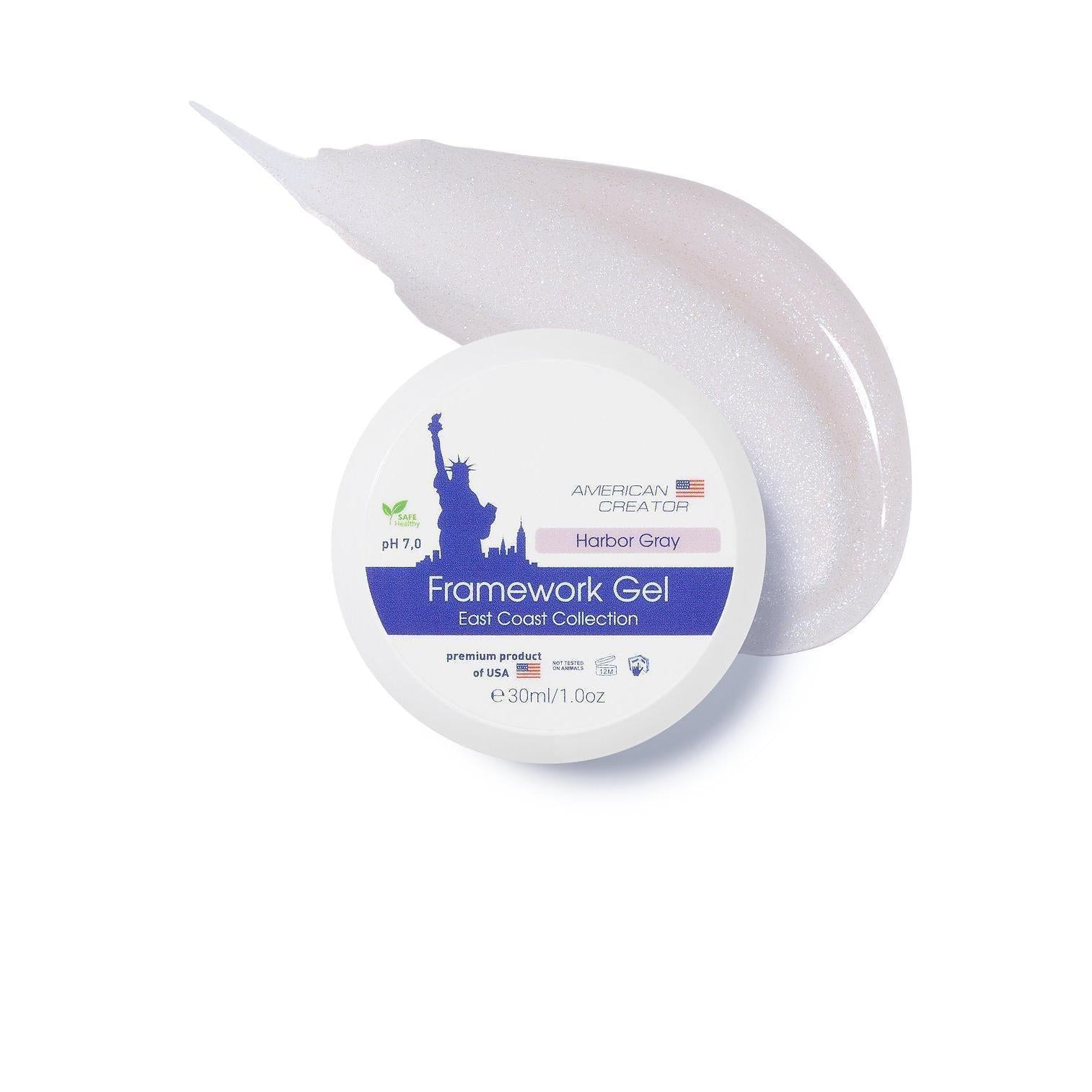 American Creator Framework Gel - HARBOR GRAY (East Coast Col.)-Extension Gels;Must have-American Creator-Gel Essentialz