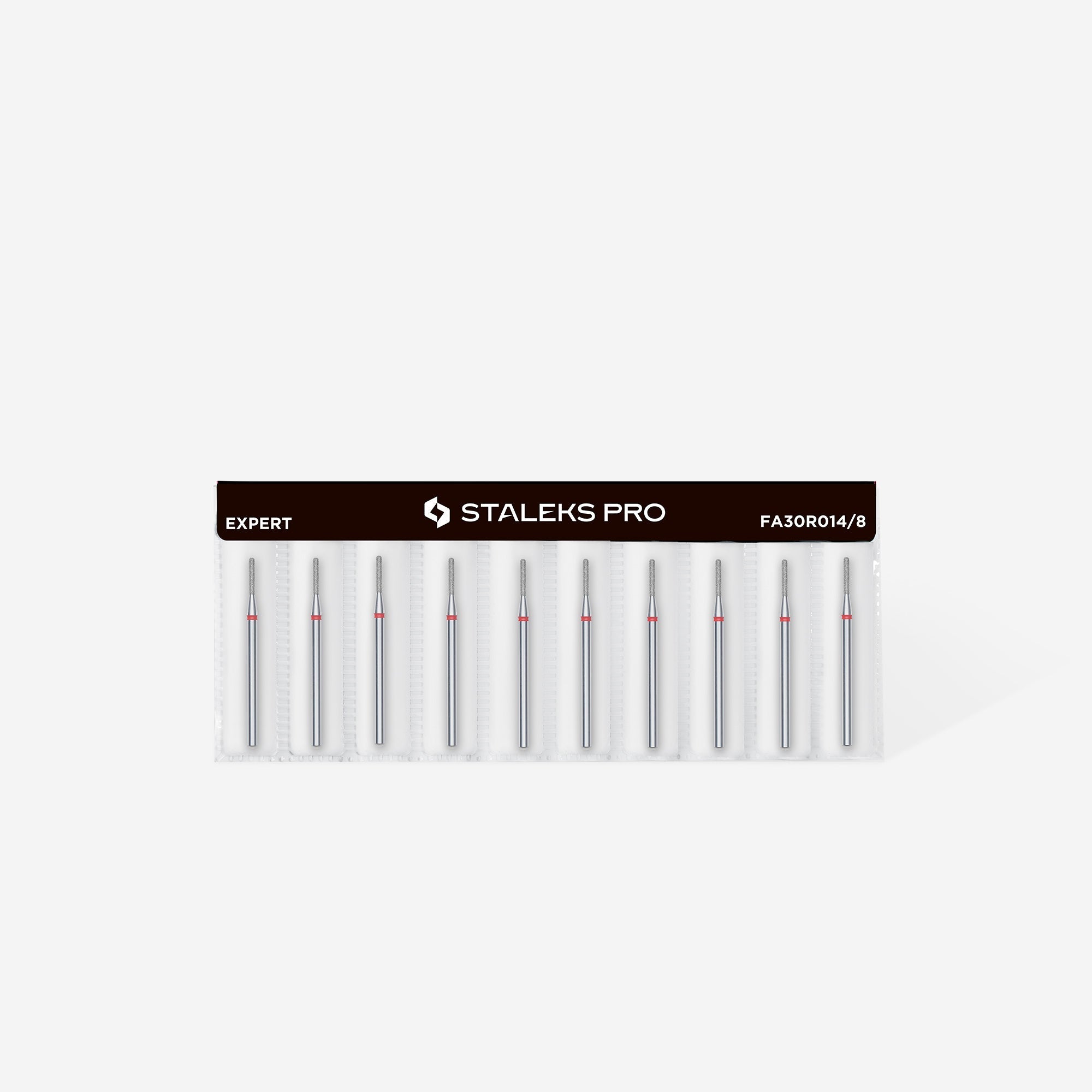 Staleks Diamond Bit - Rounded Cylinder Red (F)  1.4 / 8mm (359)