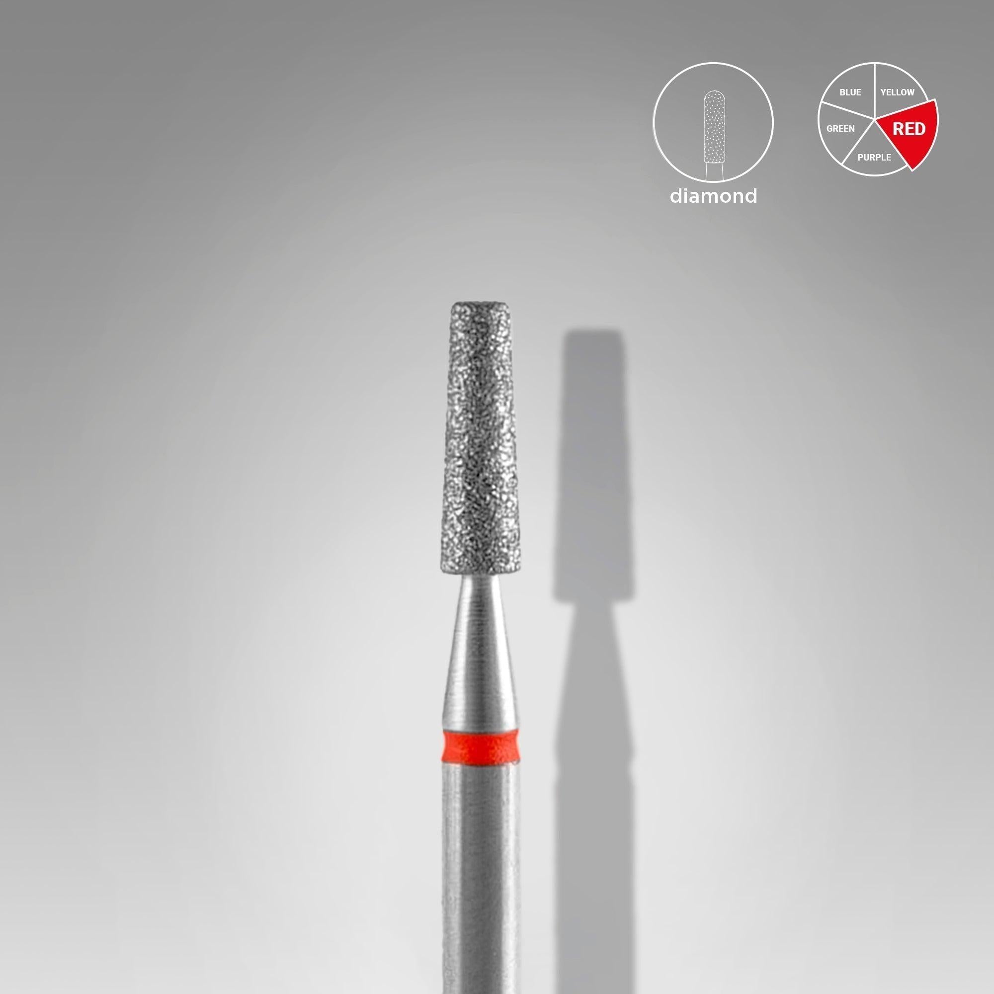 Staleks Diamond Bit - Frustum Red 2,5 / 8mm (418)-Drill bit-STALEKS PRO-Gel Essentialz