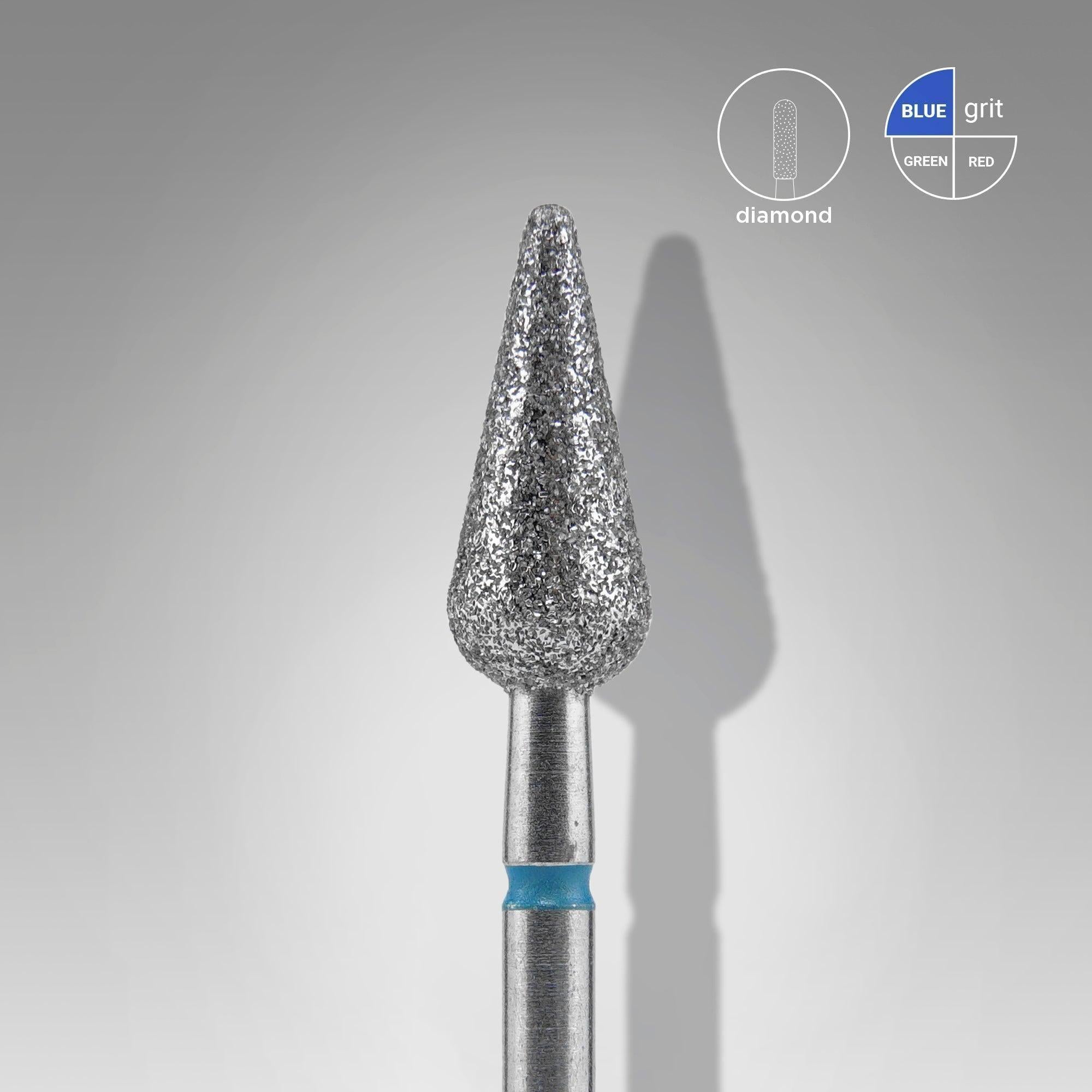 Staleks - Diamond Bit Pointed Pear Blue 5 / 12mm (427)-Drill bit-STALEKS PRO-Gel Essentialz