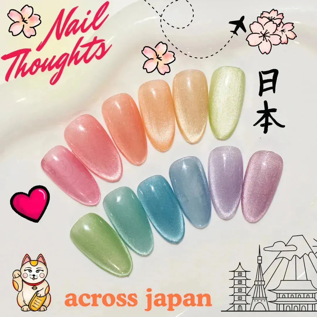 Nail Thoughts Across Japan! 12pc Magnet Collection-Magnetic-Kokoist-Gel Essentialz