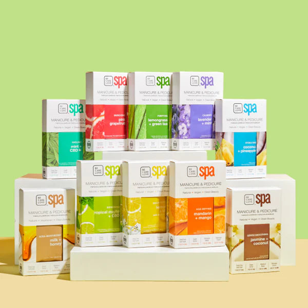 Tingling Mint & CBD Spa Set – 4-in-1 Kit (SINGLE-USE)