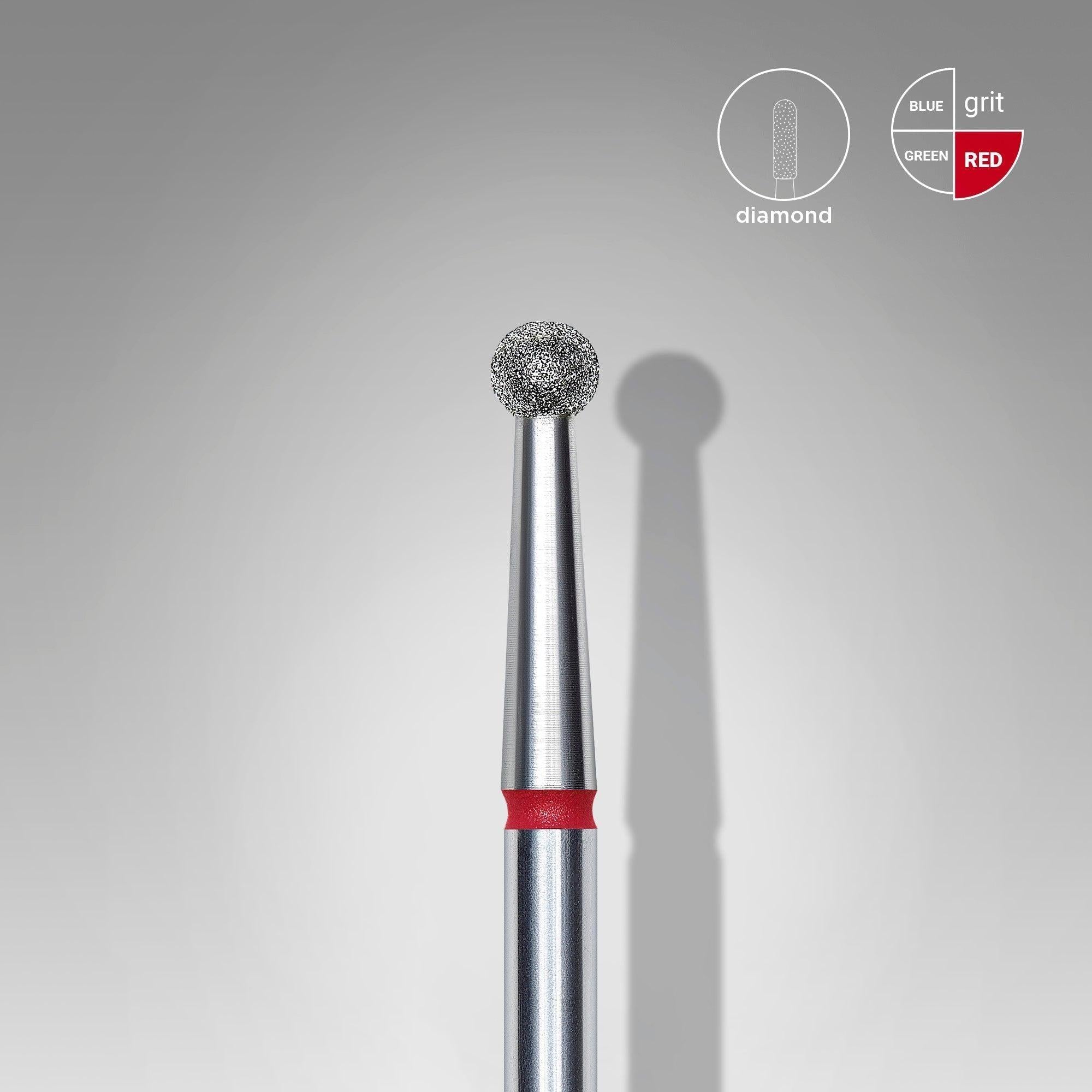 Staleks Diamond Bit - Ball Red (F) 2.7mm (337)-Drill bit-STALEKS PRO-Gel Essentialz