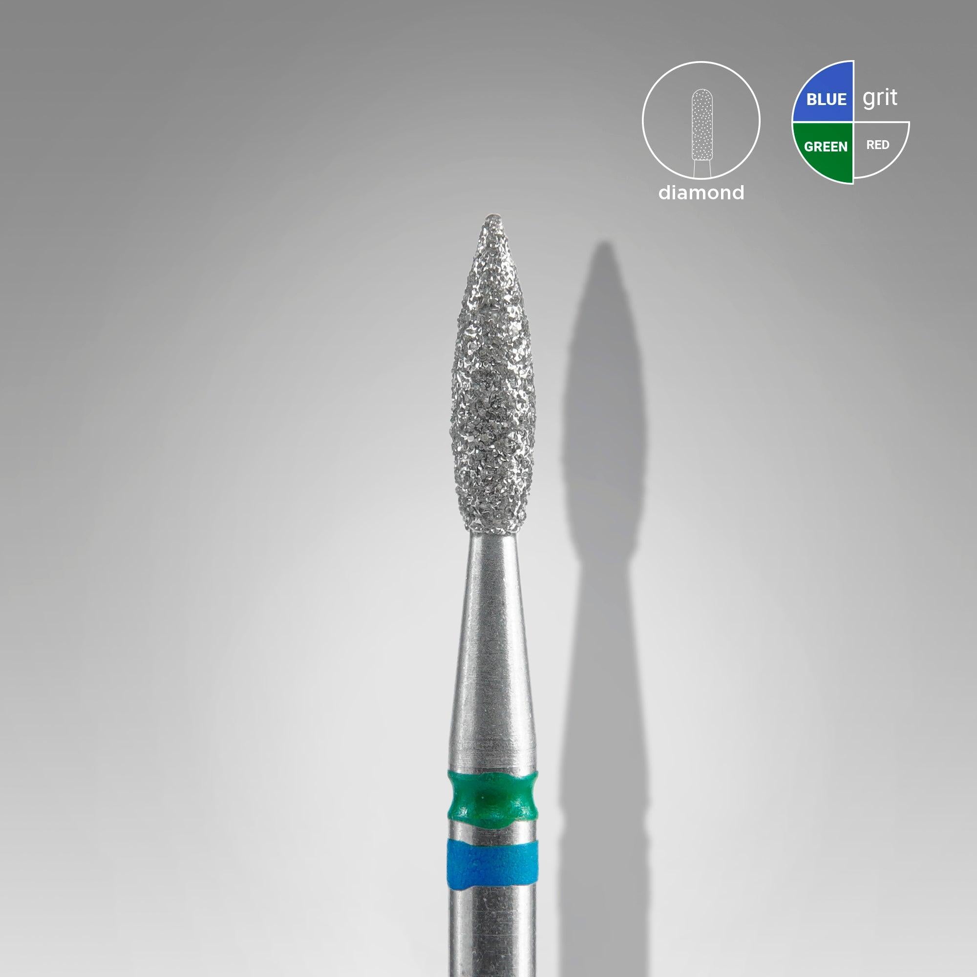 Staleks Diamond Bit - Duo Flame Blue-Green (M-C)  2.1 / 8mm (353)