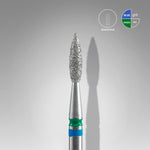 Staleks Diamond Bit - Duo Flame Blue-Green (M-C) 2.1 / 8mm (353)-Drill bit-STALEKS PRO-Gel Essentialz