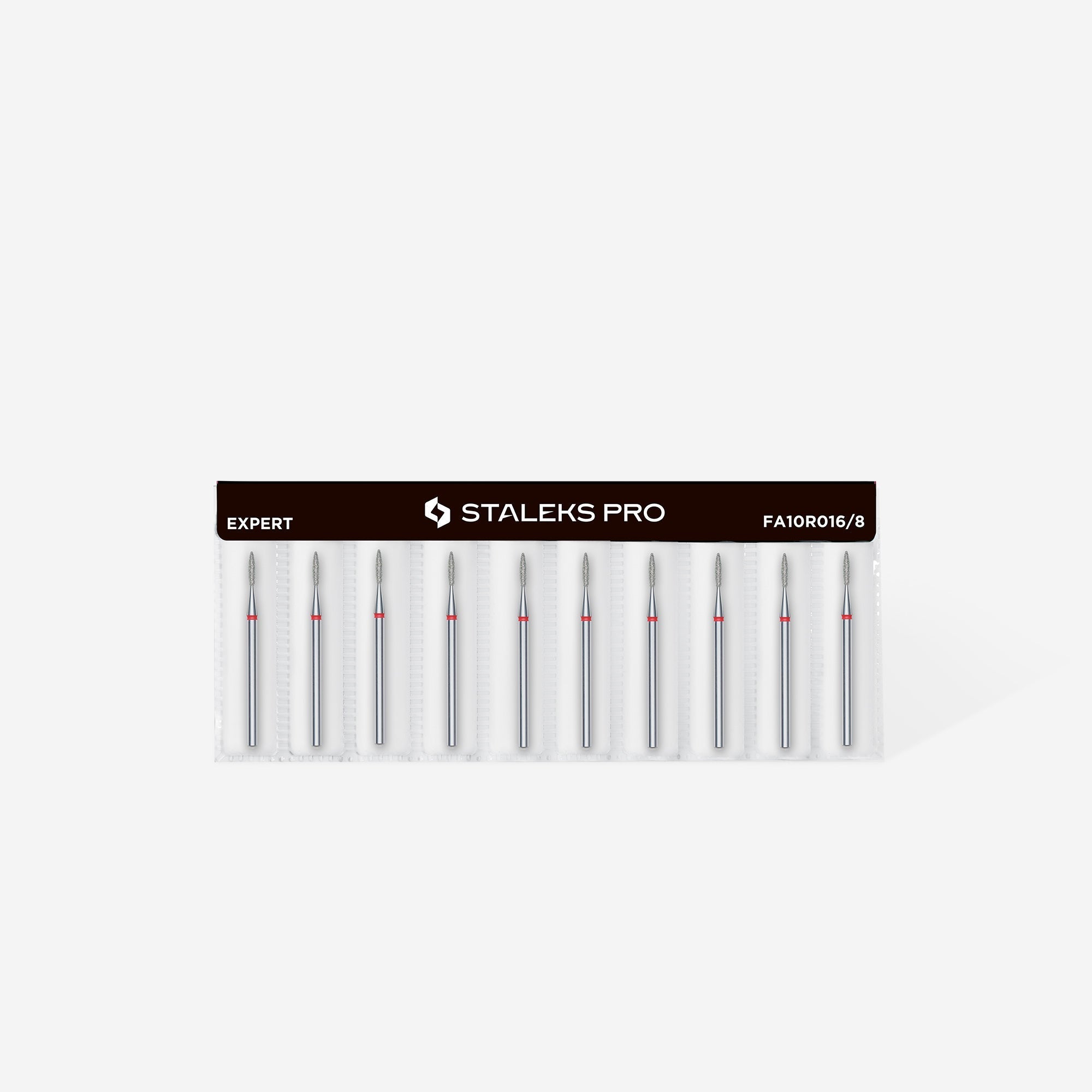 Staleks Diamond Bit - Flame Red (F)  1.6 / 8mm (343)