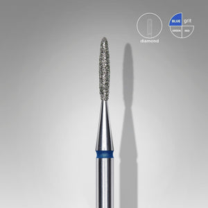 Staleks Diamond Bit - Flame Blue (M) 1.4 / 8mm (342)-Drill bit-STALEKS PRO-Gel Essentialz