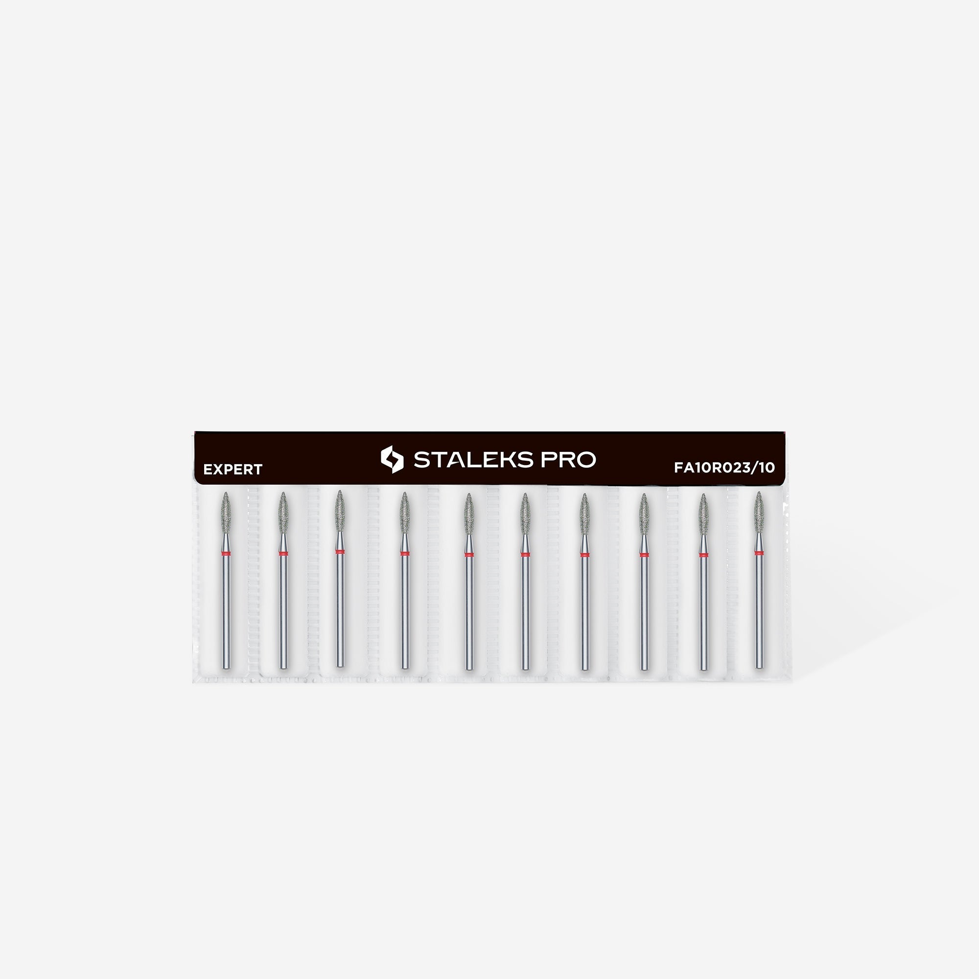 Staleks Diamond Bit - Flame Red (F)  2.3 / 10mm (346)