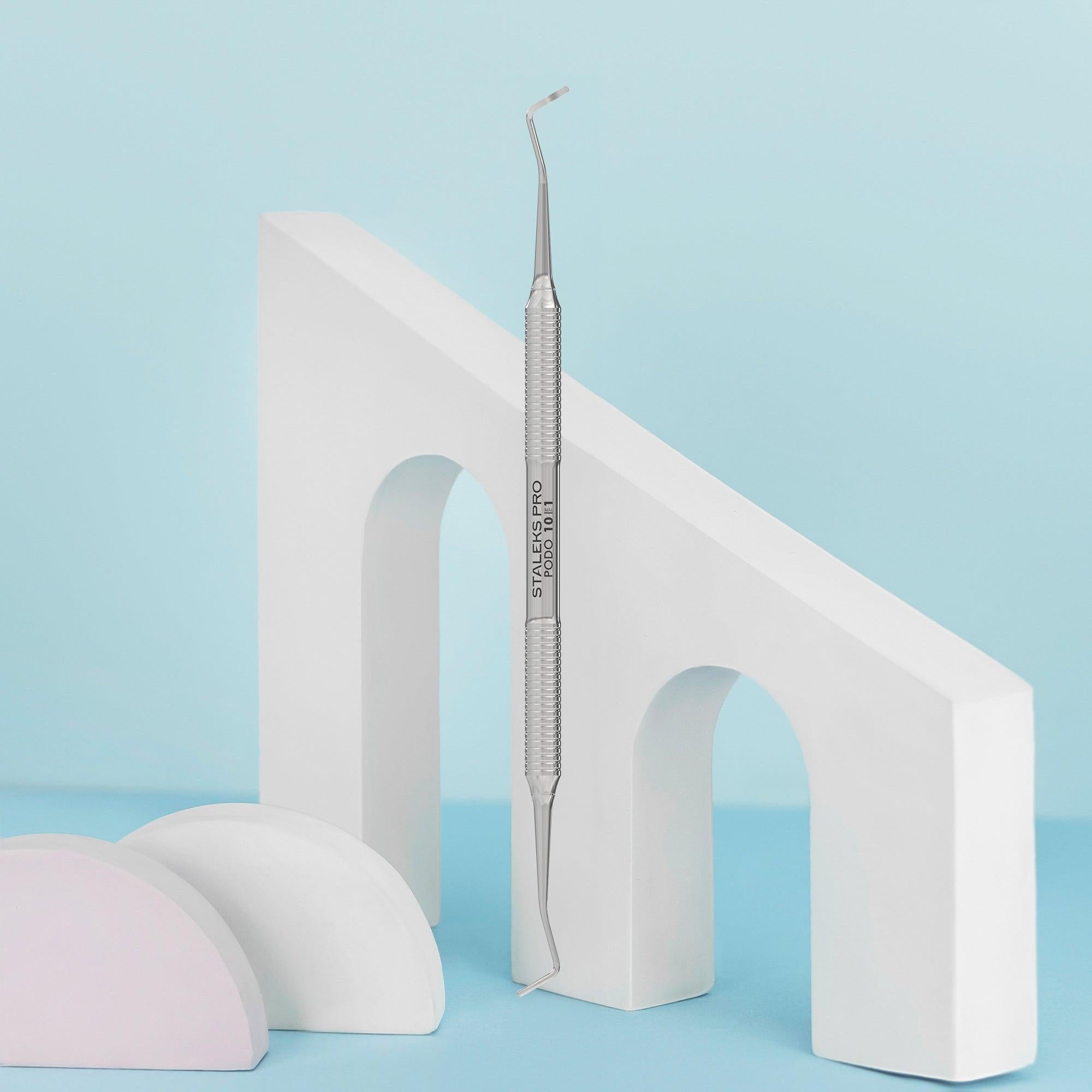 Podology curette PODO 10 TYPE 1 (double-ended curette)-Abrasives-STALEKS PRO-Gel Essentialz