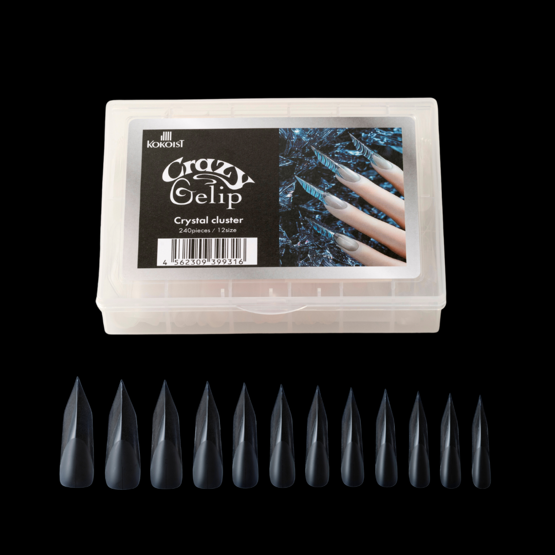 Crazy Gelip - Crystal Cluster (Russian Almond/Edge)-Kokoist-Gel Essentialz