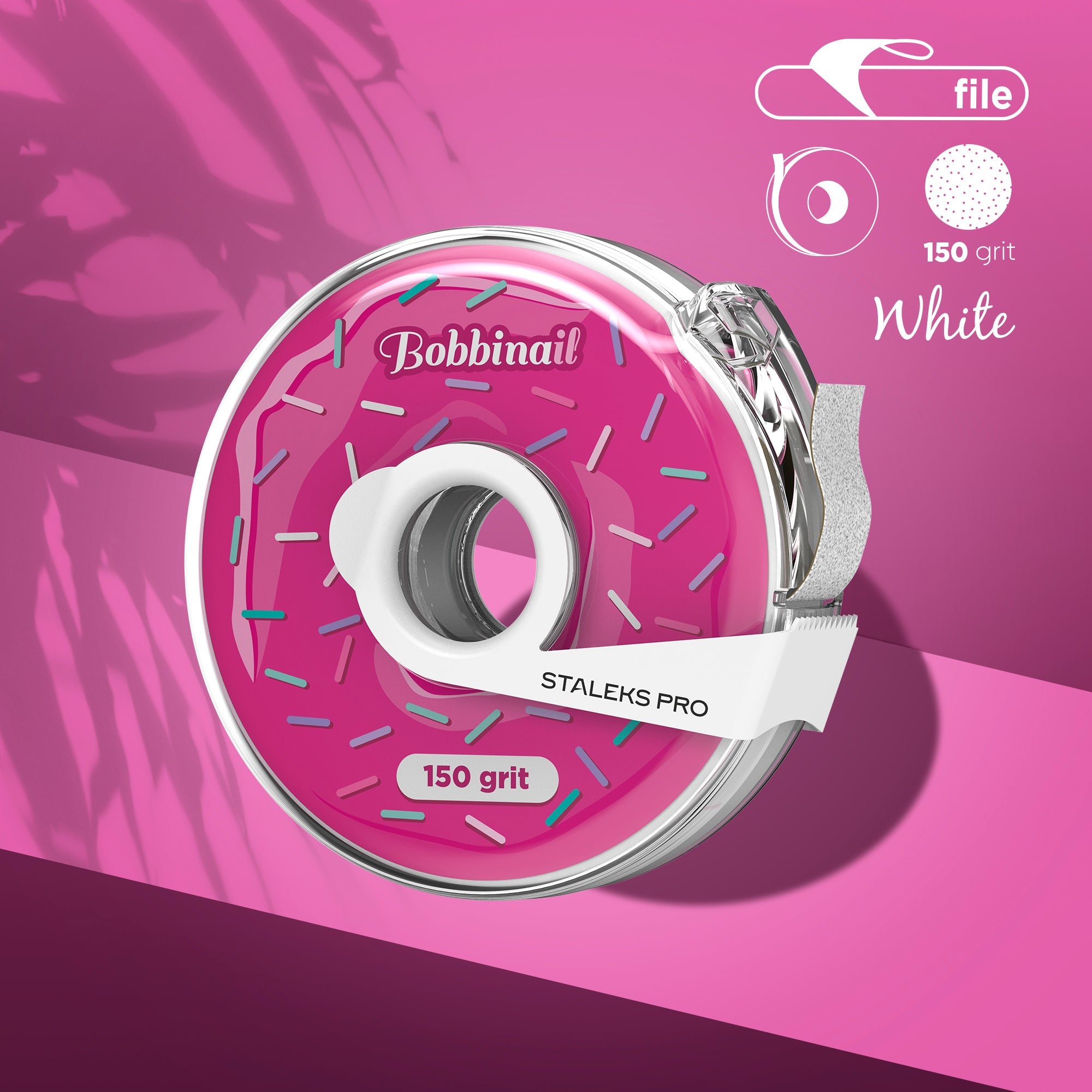 Disposable Bobbinail Adhesive File Tape EXPERT in a plastic case