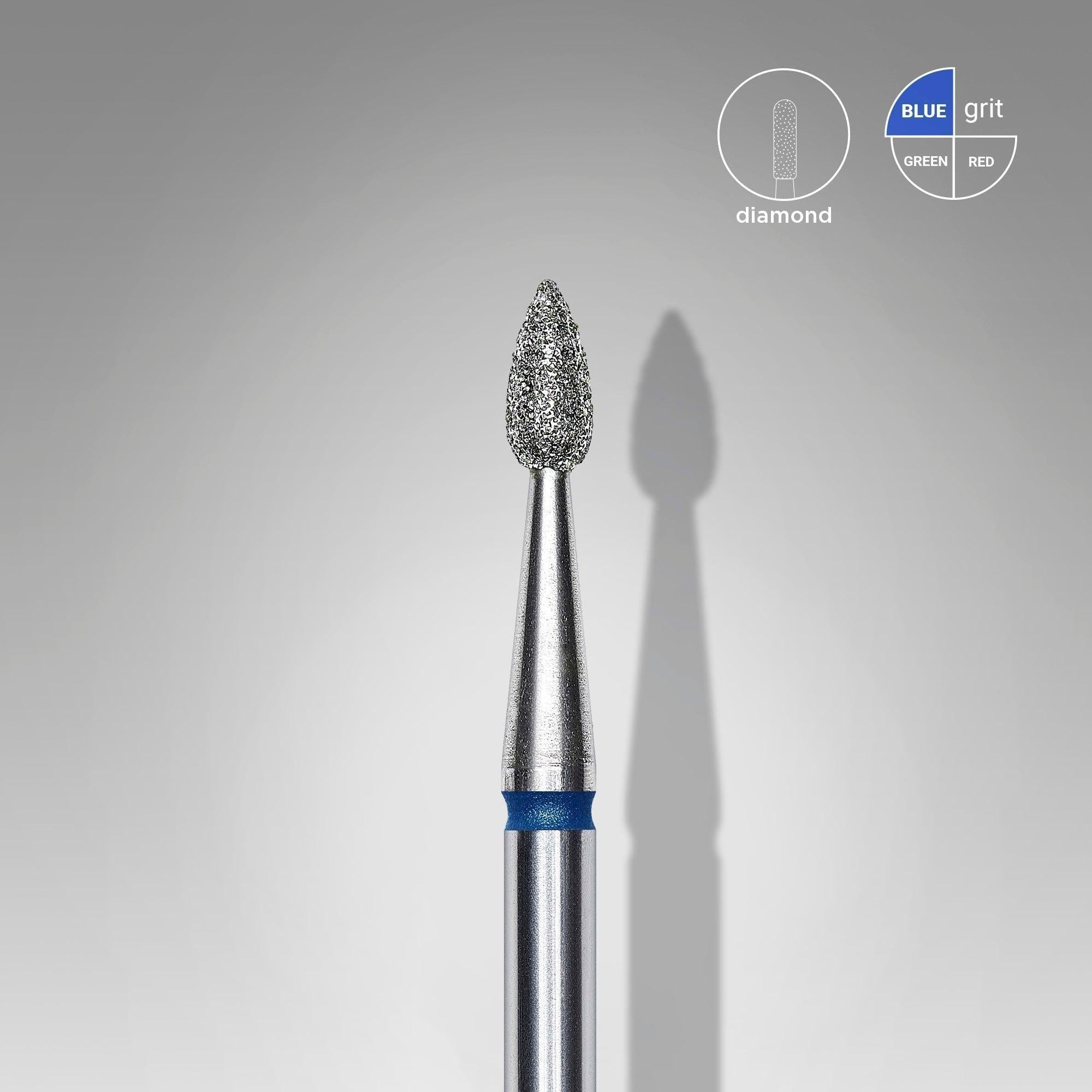 Staleks Diamond Bit - Drop Blue (M) 2.3 / 5mm (405)-Drill bit-STALEKS PRO-Gel Essentialz