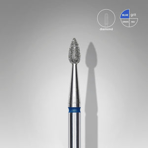 Staleks Diamond Bit - Drop Blue (M) 2.3 / 5mm (405)-Drill bit-STALEKS PRO-Gel Essentialz