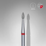 Staleks Diamond Bit - Pointed Bud Red (F) 1.8 / 4mm (410)-Drill bit-STALEKS PRO-Gel Essentialz
