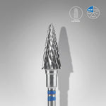 Staleks Carbide Bit - For Left-Handed Users Cone Blue (M) 6/14mm (449)-Drill bit-STALEKS PRO-Gel Essentialz