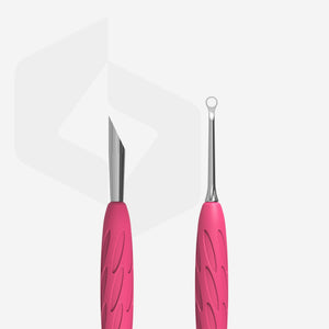 Staleks cuticle pusher, Gummy - UNIQ 11 TYPE 2 (beveled and loop pusher)-Cuticle Pushers-STALEKS PRO-Gel Essentialz